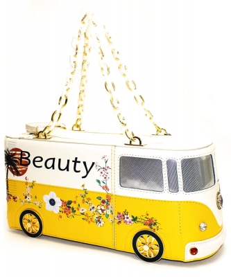 Beauty Bus Novelty Handbag 1039-Y YELLOW
